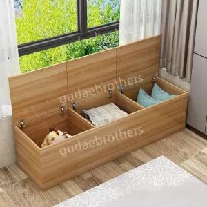 벤치형수납장 소파 원목 수납 긴의자 수납스툴 벤치 정리함 길이 100  폭 40  높이 40