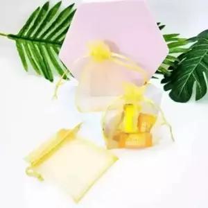 복주머니 주머니 선물 포장 오간자 골드 7x9cm 포장지 봉투