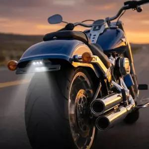 팻 보이 114 2018년 2019년 2020년 2021년 2023년 오토바이 펜더 등록 테일 브래킷 LED 조명용 번호판 홀더