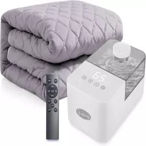 전기 온수 매트리스 패드 물 순환 침대 난방 워머 35.43 W x 70.87 L/90 180cm