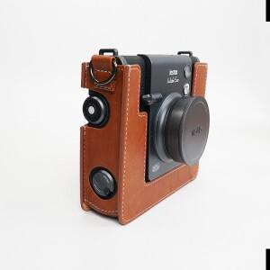 Fujifilm In Wide EVO 카메라 가방 파우치 용 호환 보호 케이스 어깨 끈이 커버 카바 가죽  자기