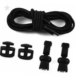 운동화 신발끈 고정 클립 세트 아동용 매듭 방지 탄력 끈 조절 장치 실리콘