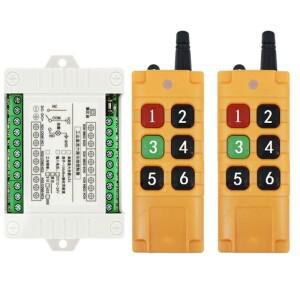 범용 2000m DC12V 6채널 무선 리모컨 LED 라이트 스위치 릴레이 출력 라디오 RF 송신기 및 433MHz