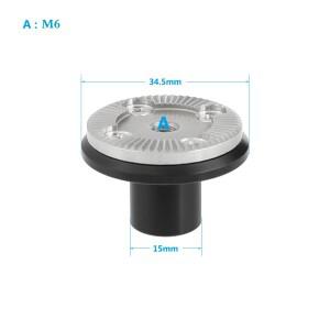 표준 ARRI Rosette M6 스레드 마운트 카메라 케이지 핸들 그립용 호환 15mm 마이크로 로드 포함 2팩