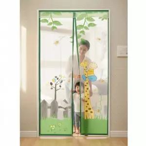 기린아이 자석 현관 방충망 자동 개폐식 100x210cm 여름 해충 차단망