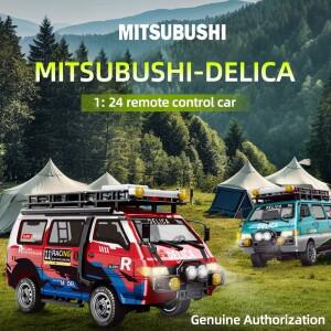 9IMOD RC카 델리카 1:24 풀 스케일 2륜/4륜 구동 무선 조종 자동차 가능한 헤드라이트 포함 미니버스 장난