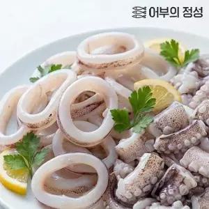 [신세계라이브쇼핑][어부의정성] 국내산 오징어 슬라이스 소포장 300gx4봉