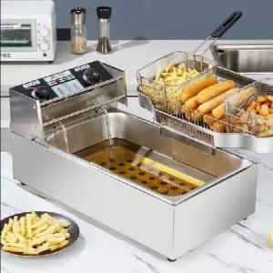 업소용 전기튀김기 치킨 돈까스 감자튀김 튀김 2구 술집 미니 기계