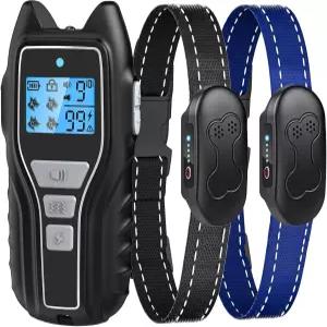 개 2 마리를 위한 Asrcs 쇼크 칼라 15120파운드 2000피트 리모컨 방수 훈련 4 안전 모드 충전식 플래시