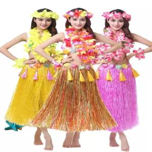 훌라 댄스 스커트 하와이 무대 공연 전통 의상 치마