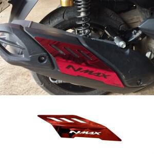 NMAX155 V3/터보 2024 오토바이 머플러 커버 트림 액세서리 레드용 A80X-배기 장식
