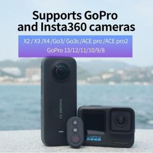 YUEKE 옴니 리모컨 ta360 호환 X5 X4 X3 Ace Pro 2 미니 스마트 셔터 Hero 13 안드로이드 호환 폰 호환 액