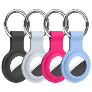 에어태그 케이스 키체인 실리콘 키링 태그 체인 애플 GPS 상품 파인더, 개 고양이 가방 키 수하물