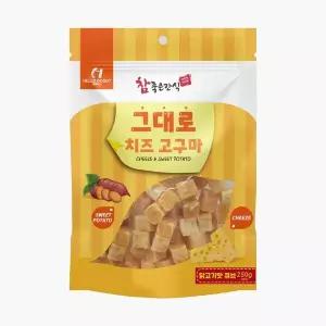 (2개묶음)참좋은간식 그대로 치즈고구마 닭고기맛 큐브 250g