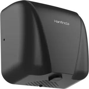 1800W 욕실용 헤비 듀티 상업용 핸드 드라이어 스테인리스 스틸 열풍기 10초 빠른 건조 컴팩트 블랙 디자인