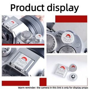 금속 카메라 셔터 버튼 + 후지필름 호환 XT50 XM5 XT30II XS20 니콘 호환 ZF  호환 액세서리용 호환 슈 커