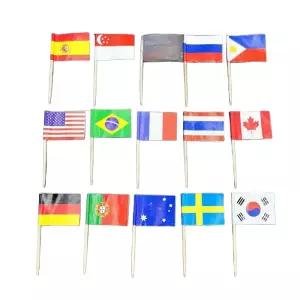 케이크 깃발 만국기 이쑤시개 파티 레스토랑 장식 소품