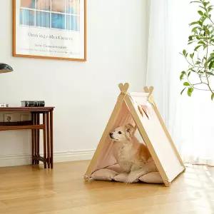 스테이 강아지 텐트&가랜드 고양이 숨숨집 예쁜 하우스