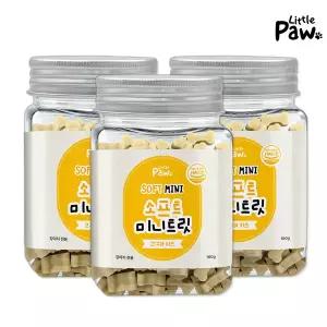 리틀포우 소프트 미니트릿 영양 간식 오메가3 면역력 고구마치즈 180g 3개