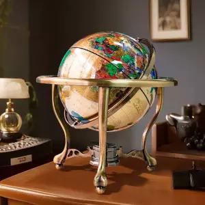 유럽풍 순동 지구본 영어 중국어 대화 데스크 장식품