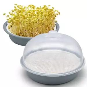 실내 재배기 초간편 원형 가정용 새싹 재배기 숙주 나물 키우기 어린이 기르기 교육용 콩나물 유치원