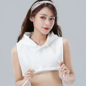 후드 넥 레이어드 페이크 레이어드넥 여성 후드티