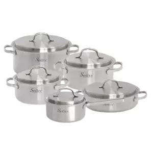 한일스텐레스 스플릿 통5중 냄비 5종 세트 편수16 양수18 20 24 전골24