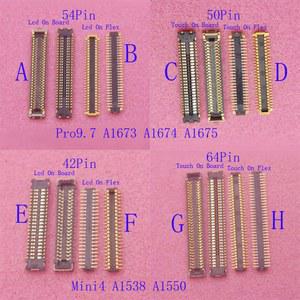 LCD 디스플레이 스크린 터치 플러그 보드 FPC 커넥터, 미니 4 A1538 A1550 아이패드 프로 9.7 A1673 42 50 54 64 핀용, 1-5