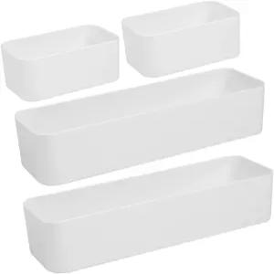 TV 컨트롤러 휴대폰 및 욕실 침실 거실용 소형 정리함을 위한 ROPOIR 벽걸이 수납 랙 4팩 펀치 프리 플로팅