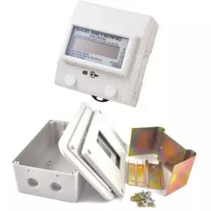 전기 kWh 미터 및 실내 인클로저 키트 번들 2/3 와이어 단상 120V 최대 120/240V 패스스루 에너지 가 커버