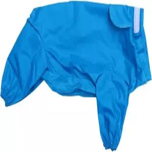 소형 중형견을 위한 방수견 레인코트 반사 풀커버 후드 점프수트 파란색 18사이즈 야외 보호를 올