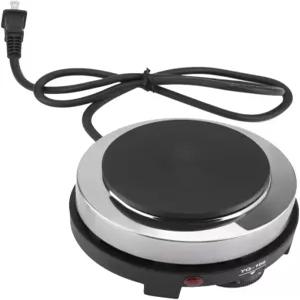 티이 소형 핫플레이트 미니 500W 전기 모카 포트 110V 싱글 버너 휴대용 스토브 쿡탑 커피 히터 RV 기숙사