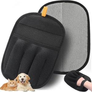 반려견 및 반려묘용 반려동물 제모 장갑 업그레이드된 두꺼운 정전기 소파 카펫 카시트용 재사용 가능한