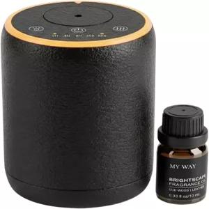 가정용 물 없는 향기 기계 럭셔리 냉기 네뷸라이징 7색 LED가 장착된 텍스처 디자인 호텔 컬렉션 향수 오일