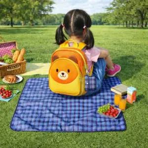 더해피 국산 경량 방수 매트 초경량 피크닉매트 감성 1인용 폴딩 돗자리 휴대세트