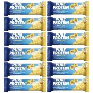 순수 단백질 바 고단백 에너지를 지원하는 간식 저설탕 1.75 12캔 레몬 케이크
