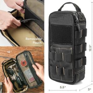 탈부착 가능한 공구 보관 가방이   다용도 가방 12.5 x 5.5 3인치 옥스포드 천 초