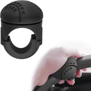 스불히아 스티어링 휠 스피너 금속 베어링이 장착된 프리미엄 실리콘 및 ABS 자살 노브 트럭 트랙터 보트용