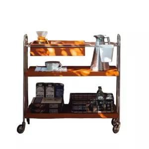 디자인사진참조 수납 공간활용 싱크대 아일랜드 우드 빈티지 카트 이동식 주방용 홈바 모듈