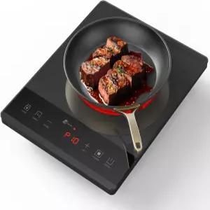 전기 핫 플레이트 누오푸플라이 싱글 조리대 휴대용 세라믹 쿡탑 초박형 스토브 적외선 조리기 24시간