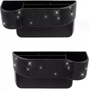 EGBANG 콘솔 사이드 포켓 다이아몬드 크리스탈 카시트 정리함 캐디 캐처 자동 충전기 갭 블링블링 카