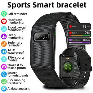 새로운 전화 알림 스마트 팔찌 AI 건강 피트니스 트래커 혈압 모니터 방수 워치 시간 표시 스포츠 밴드