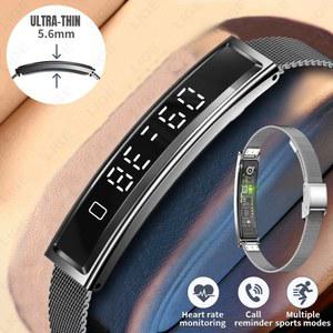 건강 스마트 팔찌 남성 여성 통화 알림 안드로이드 iOS용 스마트워치 스포츠 시계 심박수 HRV 모니터 방수 만보계