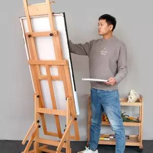 전문가용 대형이젤 화방 진열 이동식 스탠드 전시회 미술학원