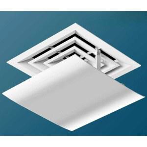 천장 바람막이 플레이트 알루미늄 에어컨 덕트 공조기 사무실 무동력 30CMX30CM