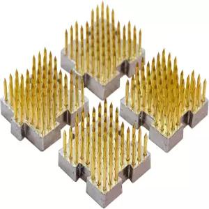 카쿠리 미니 겐잔 꽃개구리 사각형 4세트 11？4 산 이케바나 꽃꽂이 용품 가용 핀 황동 골드