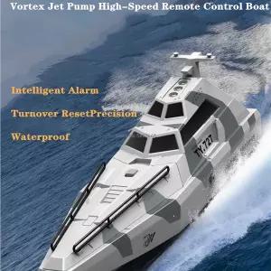 레저 낚시 고속 RC 스피드 보트 모델 200m 방수 전복 리셋 배터리 부족 경보 전기 원격 제어 40 km/h 여름