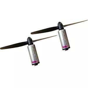 블랙 프로펠러 CW CCW 모델 비행기 헬리콥터 팬 DIY 키트가 포함된 M50 3-6V 모터 15000RPM 마이크로 2세트