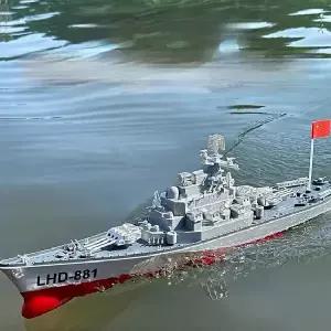 생활 수집품 인기 대형 전동 무선 조종 RC 함선 전함 항공모함 모형 어린이 장난감 선물