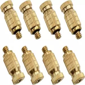 조경용 실외 냉각 시스템을 위한 Xhziy 0.3mm 미스트 필터 노즐 황동 8개